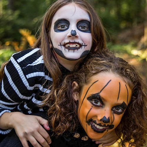 Bio Kinderschminke Halloween, 4 Farben + Tattoos