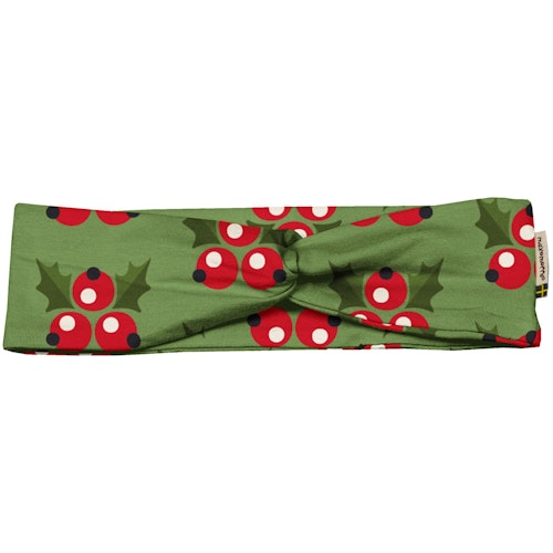 Elastisches Haarband weihnachtlich grün