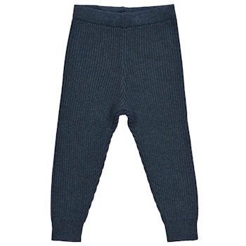 Warme Strickleggings Kinder dunkelblau