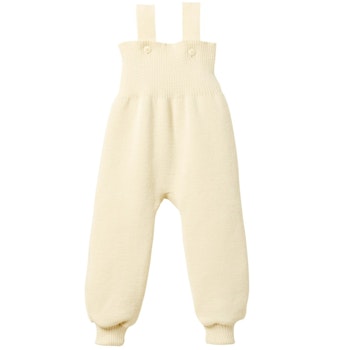 Baby Trägerhose warm hochwertige Wolle natur