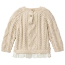 Vorschaubild Edler Strickpullover Blusenborte