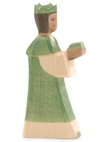 Heilige Drei Könige Krippenfigur grün 16 cm hoch