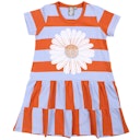Vorschaubild Kurzarm Kleid Streifen Prinzessin