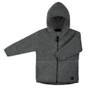 Vorschaubild Schurwolle Fleece Jacke Kapuze