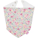 Vorschaubild Dreiecktuch Frottee Interlock  Druckknopf Blumen-Design