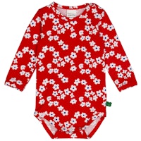 Elastischer Body langarm Blumen