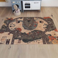 Kork Kinderteppich Crazy Roadtrip 120 x 190 cm