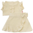 Vorschaubild Puppen Wickelrock mit Top 35-45cm beige, Bio-Baumwolle