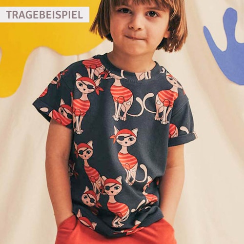 Dehnbares T-Shirt Hunde Print