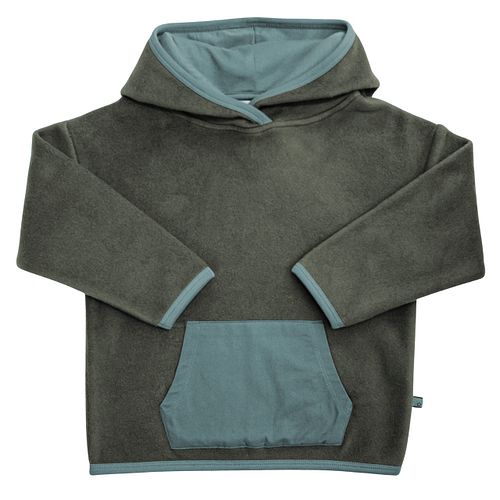 Fleece-Pullover grün