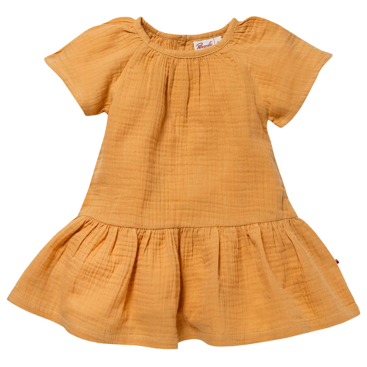 Leichtes Musselin Kleid kurzarm