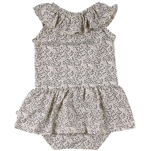 Body ohne Arm mit Röckchen Blümchen Design