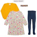 Vorschaubild Lockeress Langarmkleid Blumen