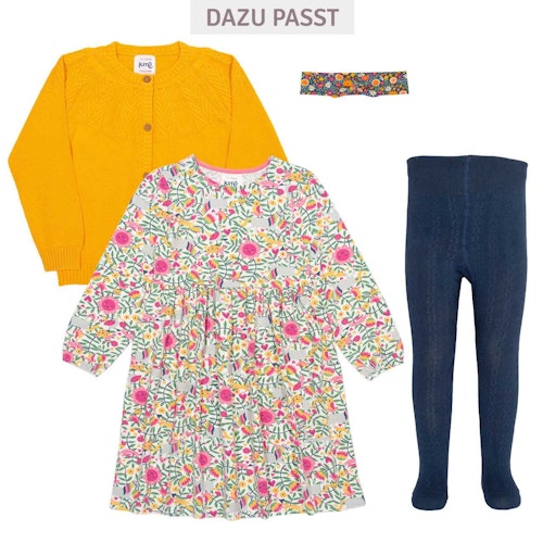 Lockeress Langarmkleid Blumen