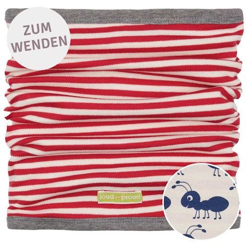 Wende Schlauchschal Ringel rot