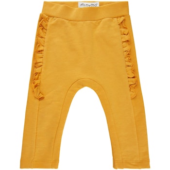 Babyhose Sweat Rüschen gelb