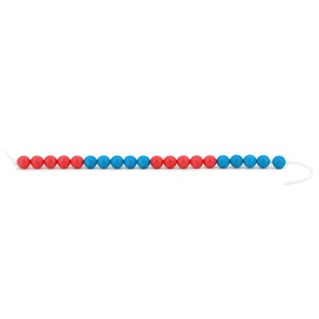 20er Rechenkette aus RE-Plastic® rot-blau ab 5 Jahren