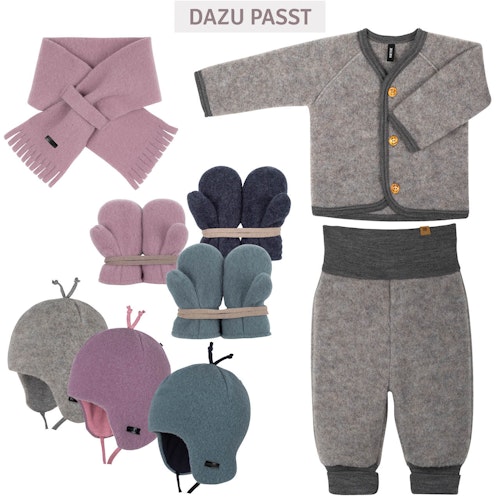 Steckschal Wolle 70 cm ca. 1-3 Jahre mauve