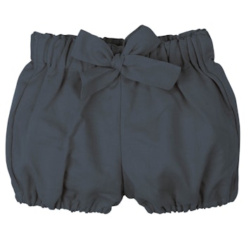 Robuste Leinen-Baumwoll Babyshorts dunkel jeans-blau