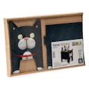 Vorschaubild Stiftehalter Katze – Holz Stiftebox mit Stecksystem