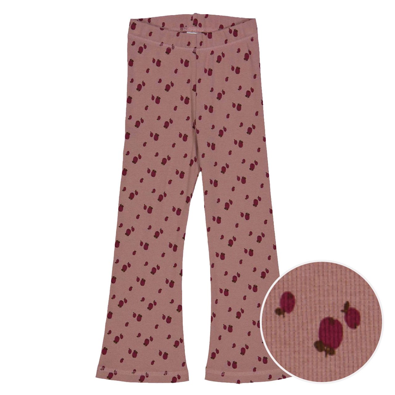 Gerippte Schlaghose Äpfel