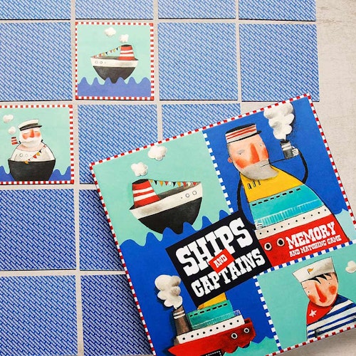 Kinder Gedächtnispiel Ships and Captains (3-99 Jahre)