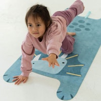 Kinder Yogamatte Diego der Dino, 155 x 60 cm