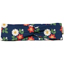 Vorschaubild Elastisches Haarband Blumen marine