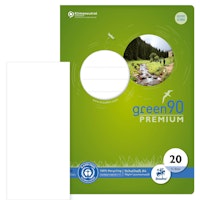 Staufen Green Schulheft blanko – Lineatur 20, DIN A4