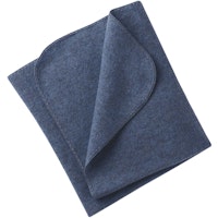 Wolle Babydecke engel natur blau