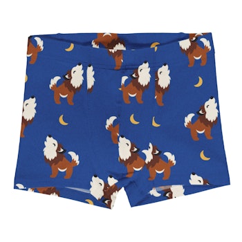Boxershorts Wolf blau