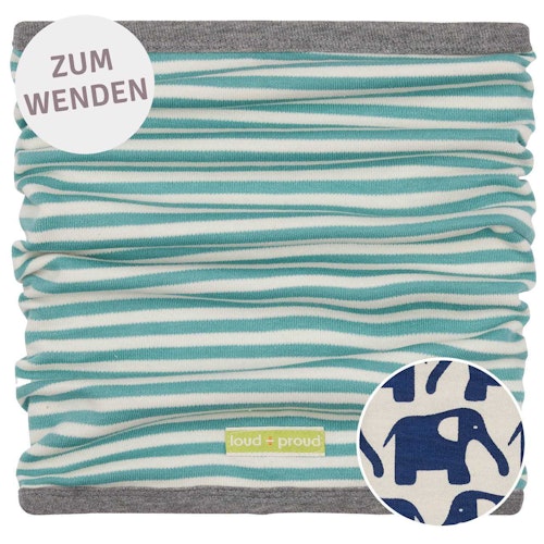 Wende Schlauchschal Ringel türkis