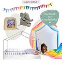 Vorschaubild Montessori Bett 90x200 - Bodenbett mit Rausfallschutz