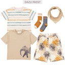 Vorschaubild Großes Dreiecktuch Musselin sand-beige
