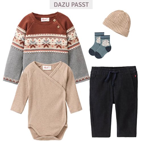 Pullover People Wear Organic Strick langarm Motiv
