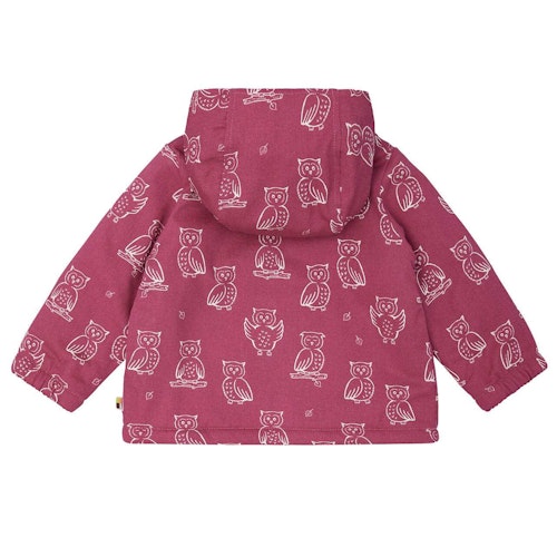 Herbstjacke Plüsch gefüttert Eulen