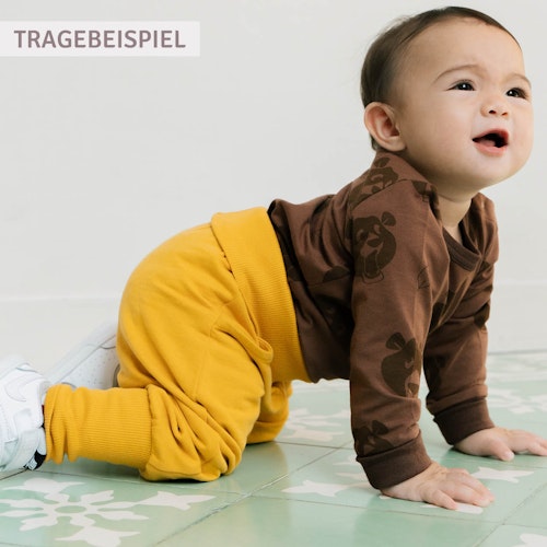 Sweat Freizeithose mit breiten Bündchen