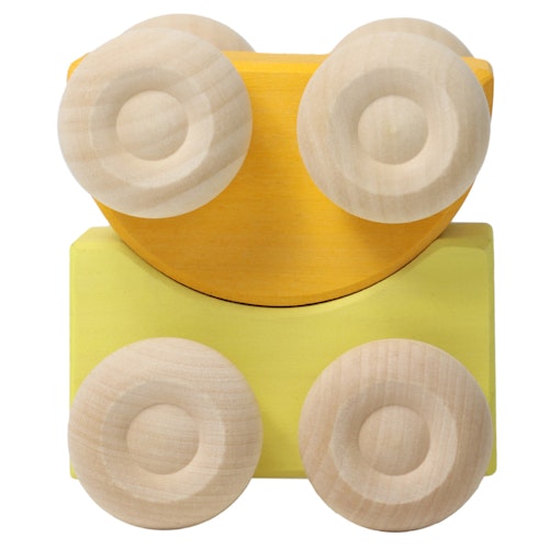 Stapelauto gelb 2 Teile