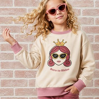 Sweatshirt Prinzessin beige