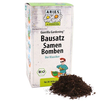 Bausatz Samenbomben klassisch für 20-30 Samenbomben