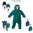 Vorschaubild Baby Strickhandschuhe aus Schurwolle petrol