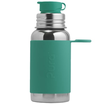 Edelstahl Flasche ab 3,5 Jahren Sportverschluss 550 ml mint