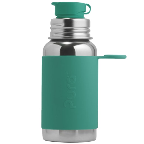 Edelstahl Flasche ab 3,5 Jahren Sportverschluss 550 ml mint