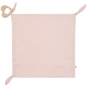 Vorschaubild Schmusetuch Beißring rose 35 x 35cm