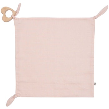 Schmusetuch Beißring rose 35 x 35cm