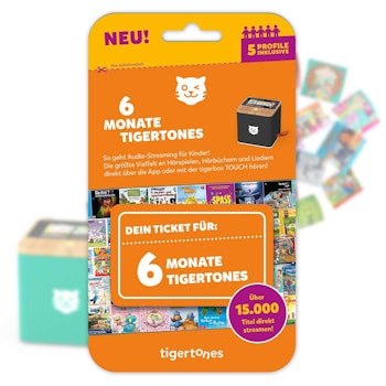 Tigerticket – 6 Monate Zugang zu tigertones