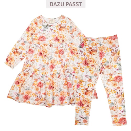 Weiche Leggings Herbstblumen