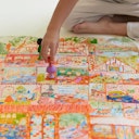 Vorschaubild Spieltuch Seide Puppenhaus Suchbild 53 x 74 cm