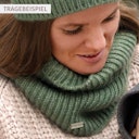Vorschaubild Damen Loop Baby Alpaka Merinowolle Mix grau-melange