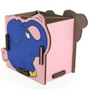 Vorschaubild Stiftehalter Die Maus – Holz Stiftebox Elefant mit Stecksystem